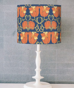 abażur niebieski dekoracyjny vintage na lampę