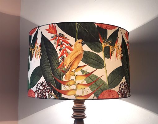 abażur dekoracyjny klosz na lampę papuga