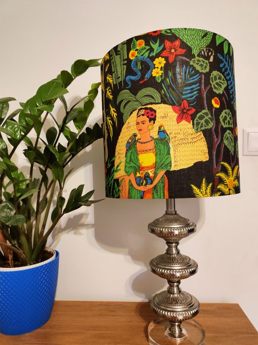 abażur na lampę stołową nocną z materiału dekoracyjny frida