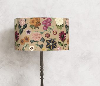 klosz kwiatowy vintage do lampy