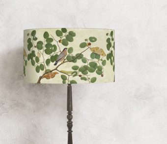 abażur na lampę stolową ptak rośliny