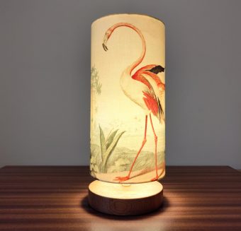 lampka z abażurem ptak