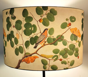abazur stylowy kolorowy do lampy ptak