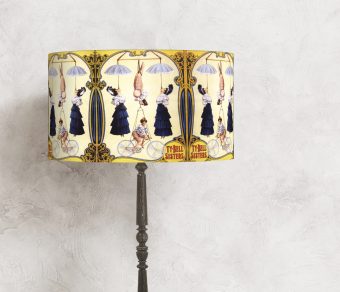 abażur kolorowy stylowy do lamp w stylu vintage